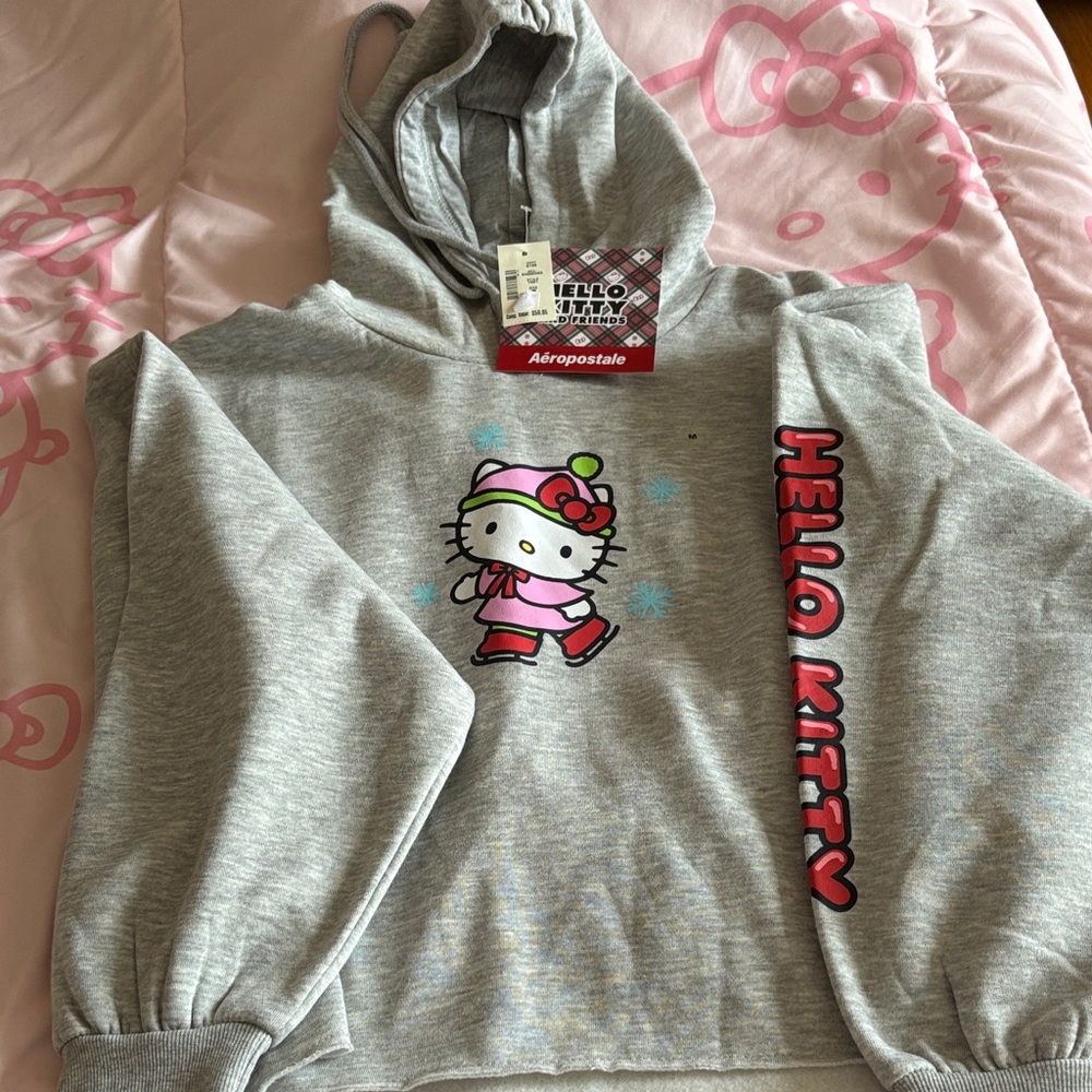 Aeropostale Gray Hello Kitty Hoodie